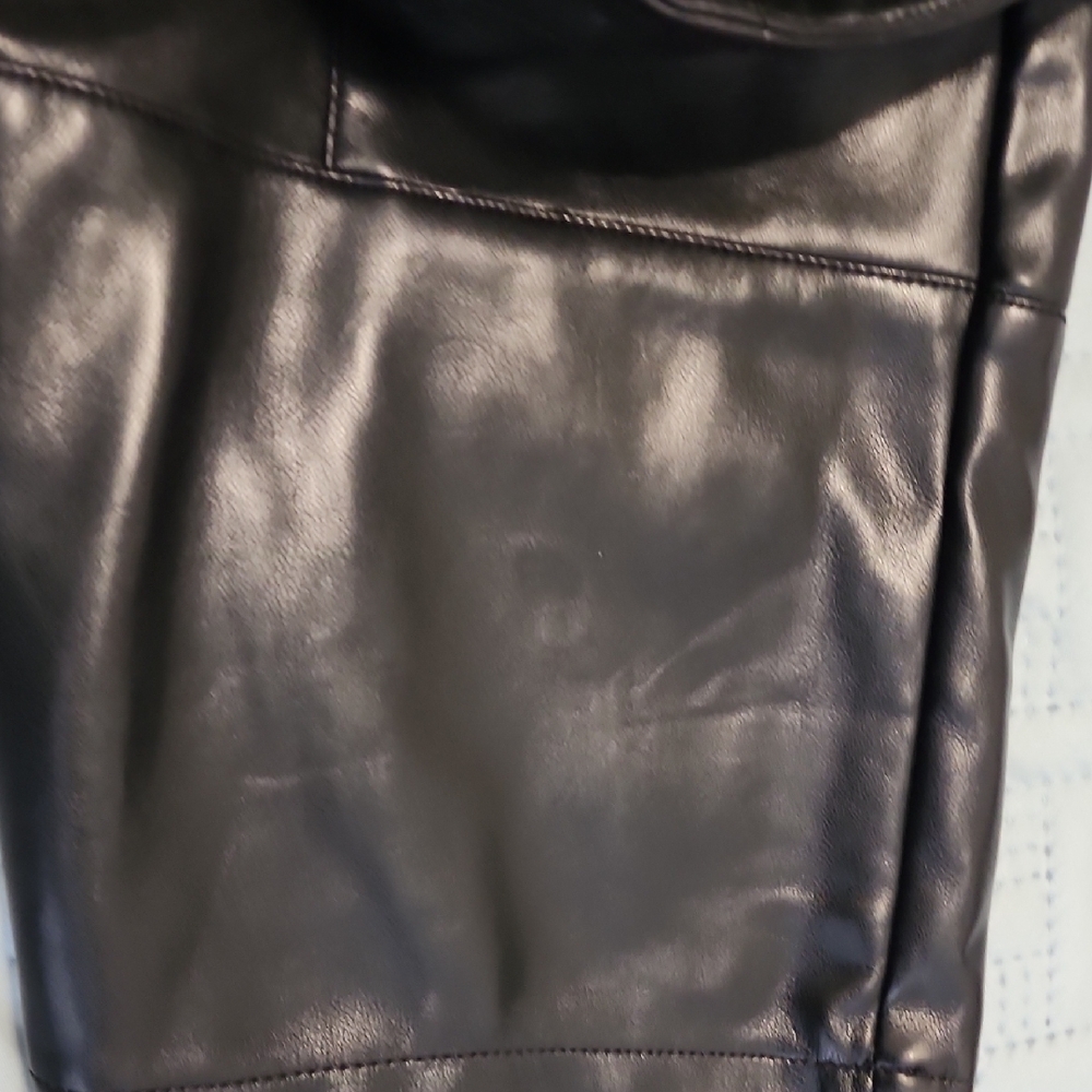 Marc New York Black Faux Leather Pants - Picture 10 of 12